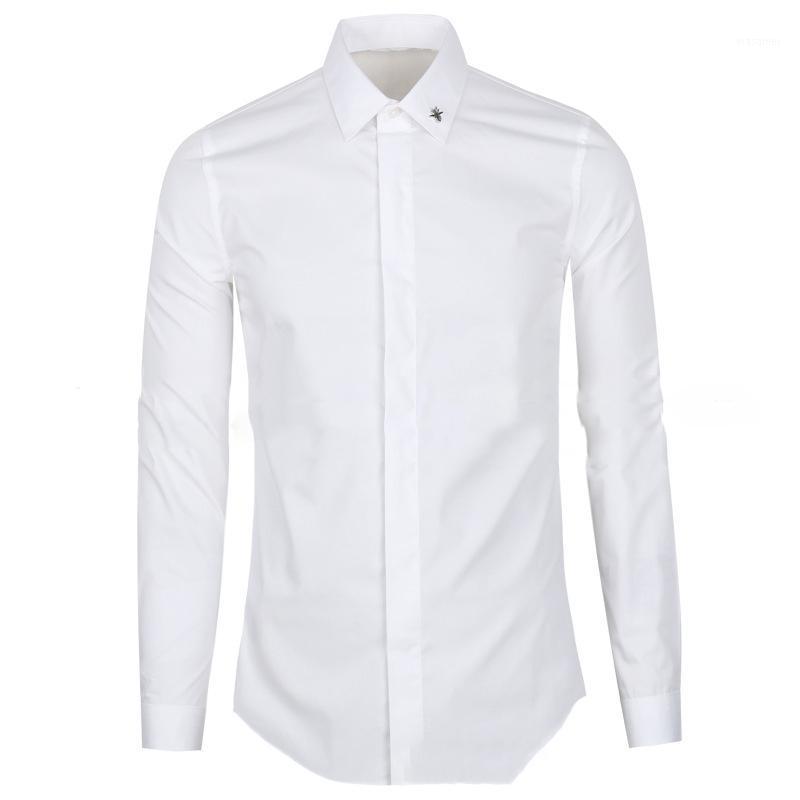 Men's Casual Shirts Classic Black-and-white Long-sleeved Shirt, Beer Collar, Metal Decorative Business Shirt Small Size Working Clothes
Men's Casual Shirts Classic Black-and-white Long-sleeved Shirt, Beer Collar, Metal Decorative Business Shirt Small Size Working Clothes