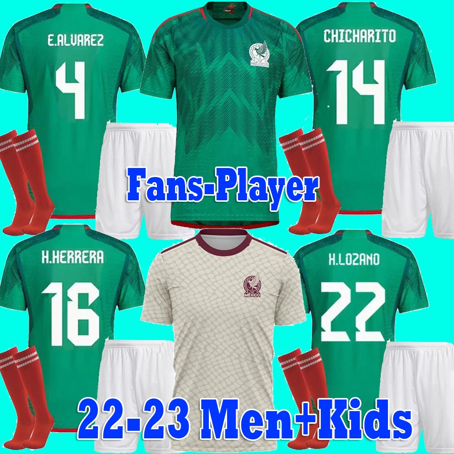 2022 mexico home away soccer jerseys LOZANO CHICHARITO RAUL football kit shirt DOS SANTOS Camisetas de futbol ALVAREZ maillot foot men kids set uniform Fans Player, 22 23 home+patch
2022 mexico home away soccer jerseys LOZANO CHICHARITO RAUL football kit shirt DOS SANTOS Camisetas de futbol ALVAREZ maillot foot men kids set uniform Fans Player, 22 23 home+patch