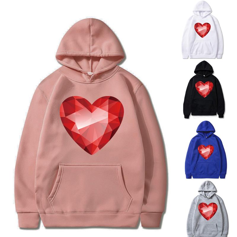 Men' Hoodies & Sweatshirts Trend Men And Women Harajuku Red Diamond Love Printing Pullovers Fashion Clothing Tops Unisex Casual Hoodie, White
Men' Hoodies & Sweatshirts Trend Men And Women Harajuku Red Diamond Love Printing Pullovers Fashion Clothing Tops Unisex Casual Hoodie, White