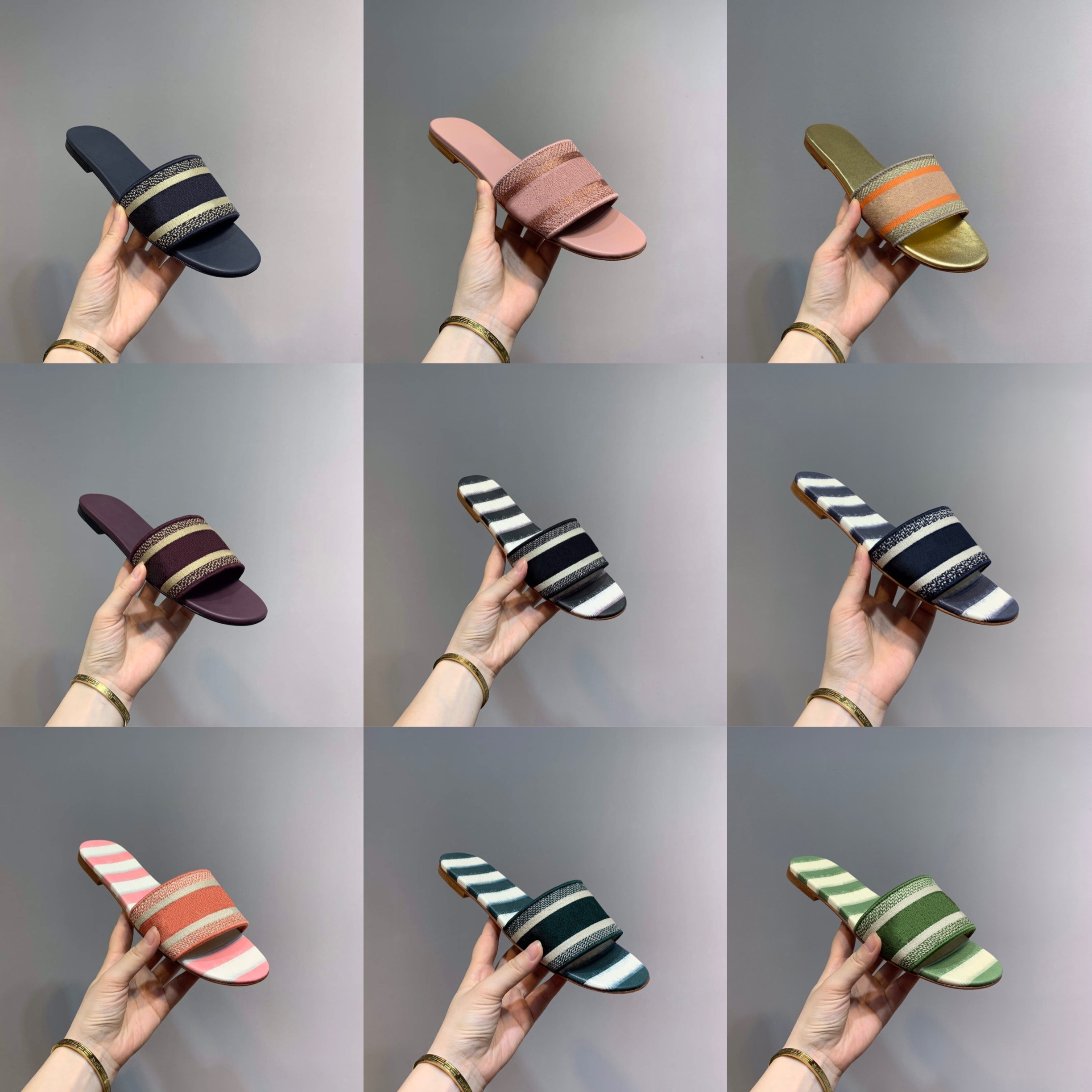 2022 Womens paris Sandals Slippers Embroidered Floral Brocade Dway Girls Beach Flip Flops flat summer luxuries loafers Striped Oblique Shoes szie 35-42
2022 Womens paris Sandals Slippers Embroidered Floral Brocade Dway Girls Beach Flip Flops flat summer luxuries loafers Striped Oblique Shoes szie 35-42
