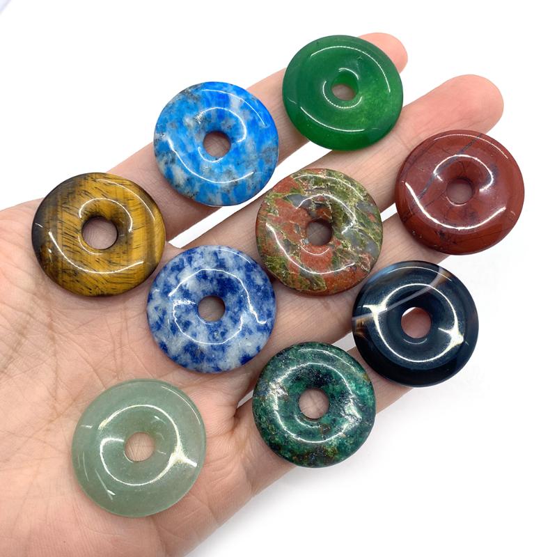 Pendant Necklaces Natural Stone Round Large Hole Crystal Agate 25mm Exquisite Safety Buckle Jewelry Earrings Making AccessoriesPendant
Pendant Necklaces Natural Stone Round Large Hole Crystal Agate 25mm Exquisite Safety Buckle Jewelry Earrings Making AccessoriesPendant