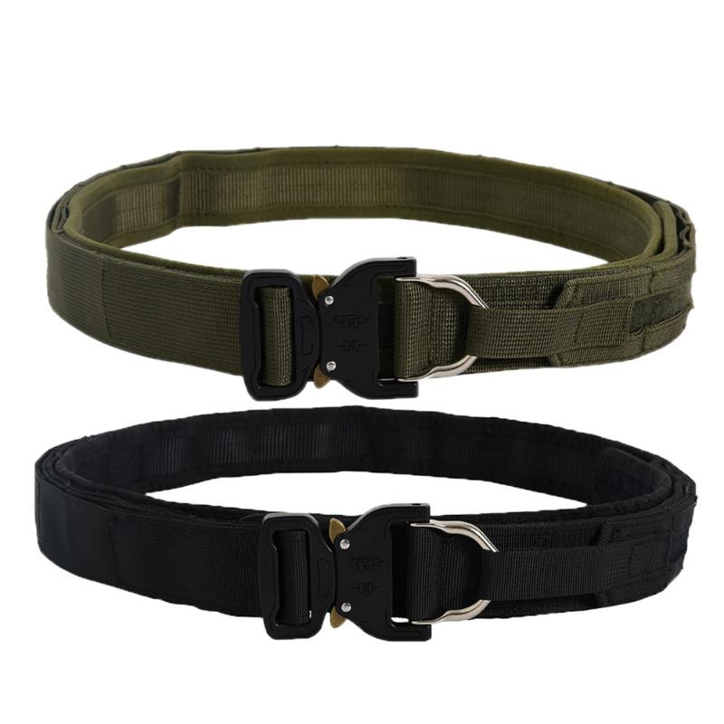 Belts Tactical MOLLE CS Outdoor Military Army Fighter Belt RG Hunting Shooter Double Layer Hard Durable Sport Hiking, Black
Belts Tactical MOLLE CS Outdoor Military Army Fighter Belt RG Hunting Shooter Double Layer Hard Durable Sport Hiking, Black