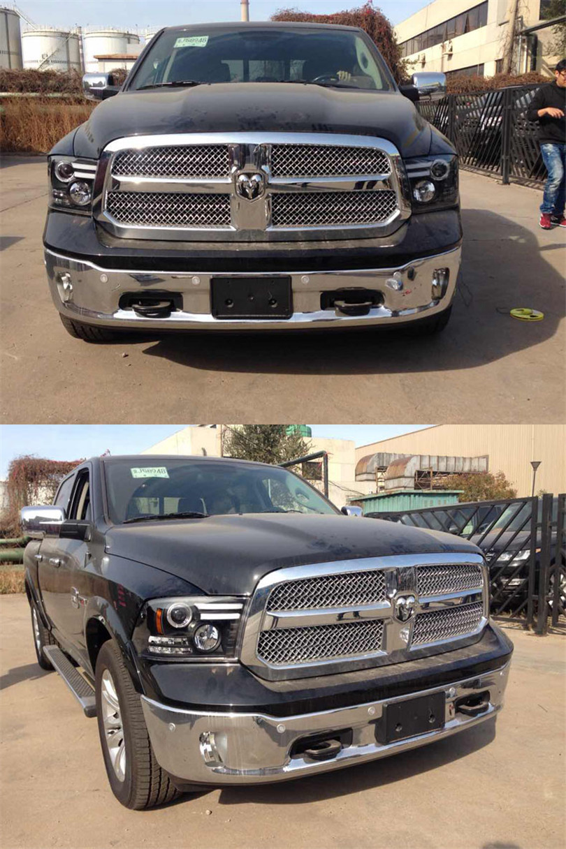 High Beam Headlights for Dodge RAM 20 13-20 18 RAM 1500 LED Turn Signal Front Lights Day Headlight