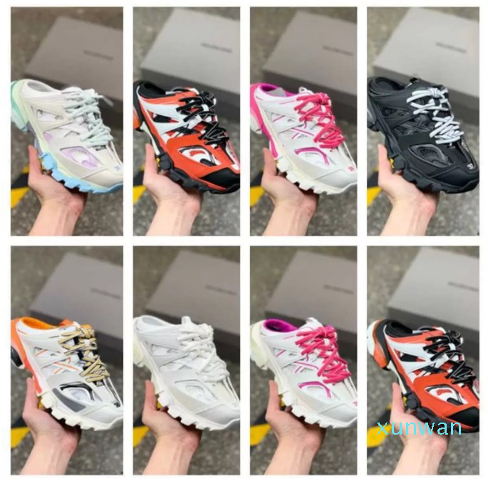 2022 Women Men's Summer Track Sandals Slippers Shoes Designers Triple S Orange White Paris Slide Sandal Outdoor Beach Sports Platform, Red
2022 Women Men's Summer Track Sandals Slippers Shoes Designers Triple S Orange White Paris Slide Sandal Outdoor Beach Sports Platform, Red