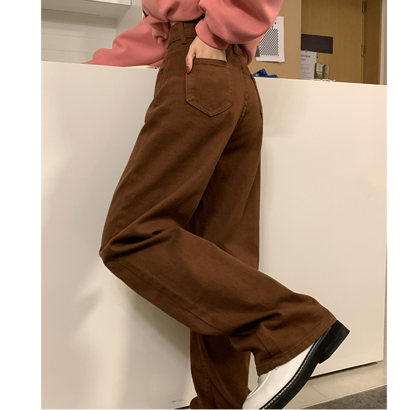 Women's Jeans Vintage Baggy Brown Jeans Women's Streetwear Straight Loose High Waist Trouser 220824, Auburn
Women's Jeans Vintage Baggy Brown Jeans Women's Streetwear Straight Loose High Waist Trouser 220824, Auburn