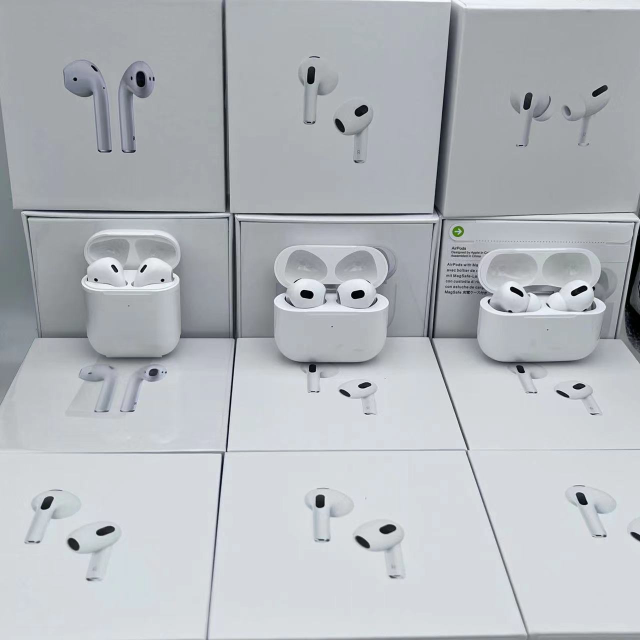 TOP quality Apple AirPods 3 Pro Air Pods Gen 3 H1 Chip Earphones Transparency Wireless Charging Bluetooth Headphones AP3 AP2 Earbuds 2nd Headsets usps
TOP quality Apple AirPods 3 Pro Air Pods Gen 3 H1 Chip Earphones Transparency Wireless Charging Bluetooth Headphones AP3 AP2 Earbuds 2nd Headsets usps