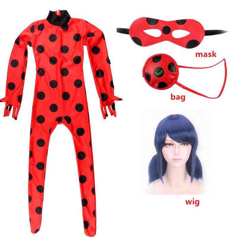 Adult Kids Cosplay Come Children Halloween For Girl Birthday Party Fancy Clothes Bug Jumpsuits With Mask L220715