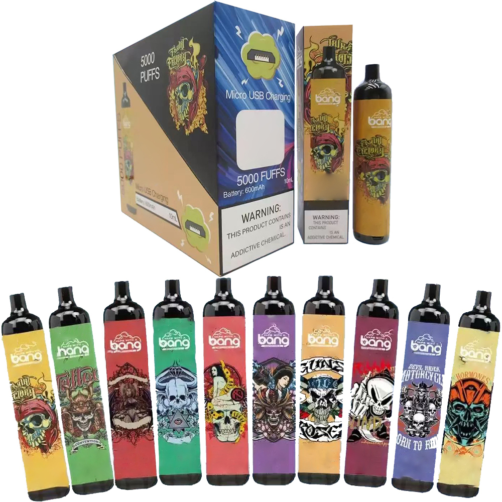 Bang Pro Disposable E cigarettes 5000 Puffs Vape Pen 10ml Pre-filled Pods Cartridge 600mAh Rechargeable Battery Vaporizer xxl duo max switch air bar box
Bang Pro Disposable E cigarettes 5000 Puffs Vape Pen 10ml Pre-filled Pods Cartridge 600mAh Rechargeable Battery Vaporizer xxl duo max switch air bar box