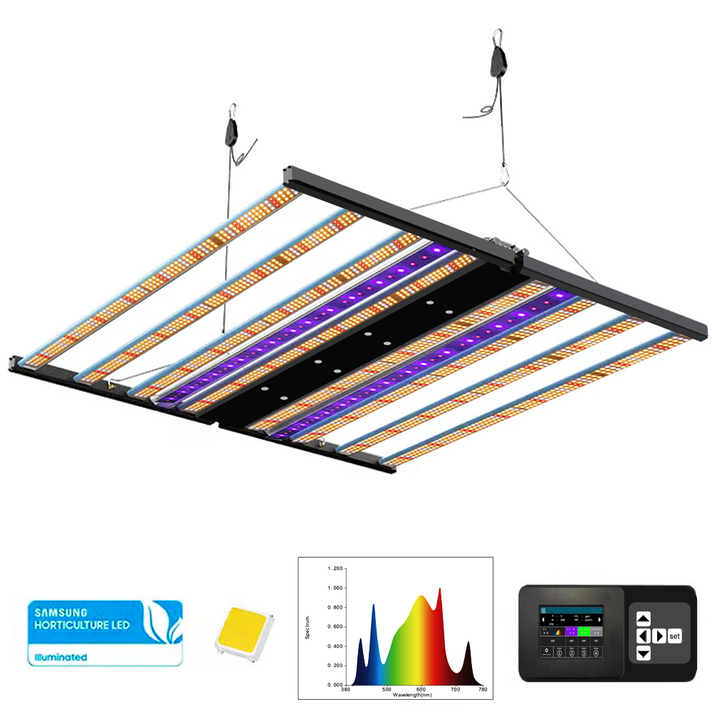 Plant growth light bulb 860W Full Spectrum led lamps flowers Samsung LM301H,Foldable uv Greenhouse Light Bar,hydroponic indoor garden kit
Plant growth light bulb 860W Full Spectrum led lamps flowers Samsung LM301H,Foldable uv Greenhouse Light Bar,hydroponic indoor garden kit