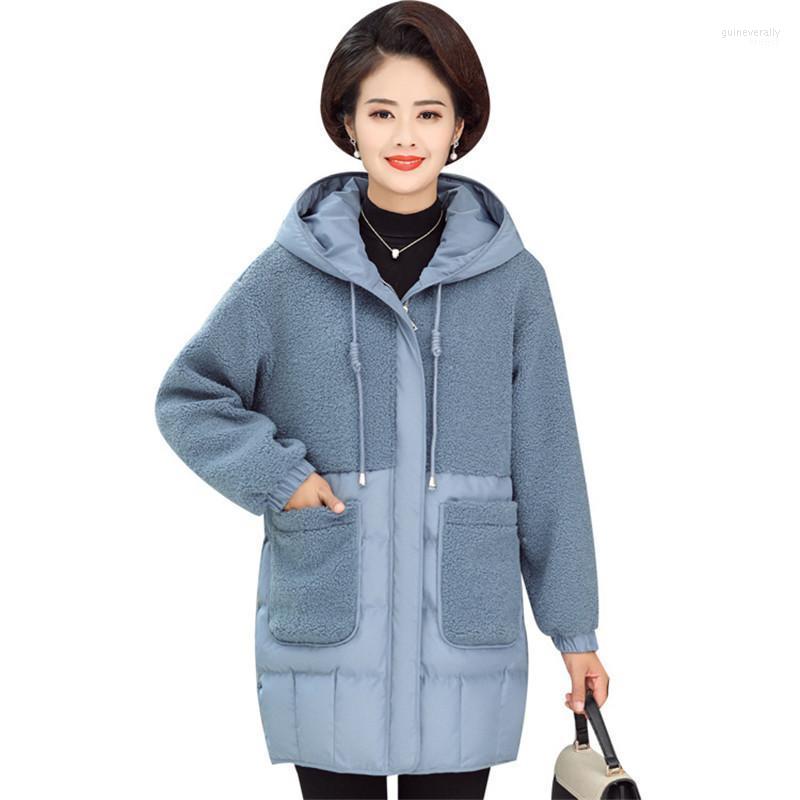 Plus Size 4XL Winter Parka Middle Aged Women Down Cotton Coat Flocking Thicken Hooded Jacket Female Warm Coats G772 Guin22, Blue
Plus Size 4XL Winter Parka Middle Aged Women Down Cotton Coat Flocking Thicken Hooded Jacket Female Warm Coats G772 Guin22, Blue