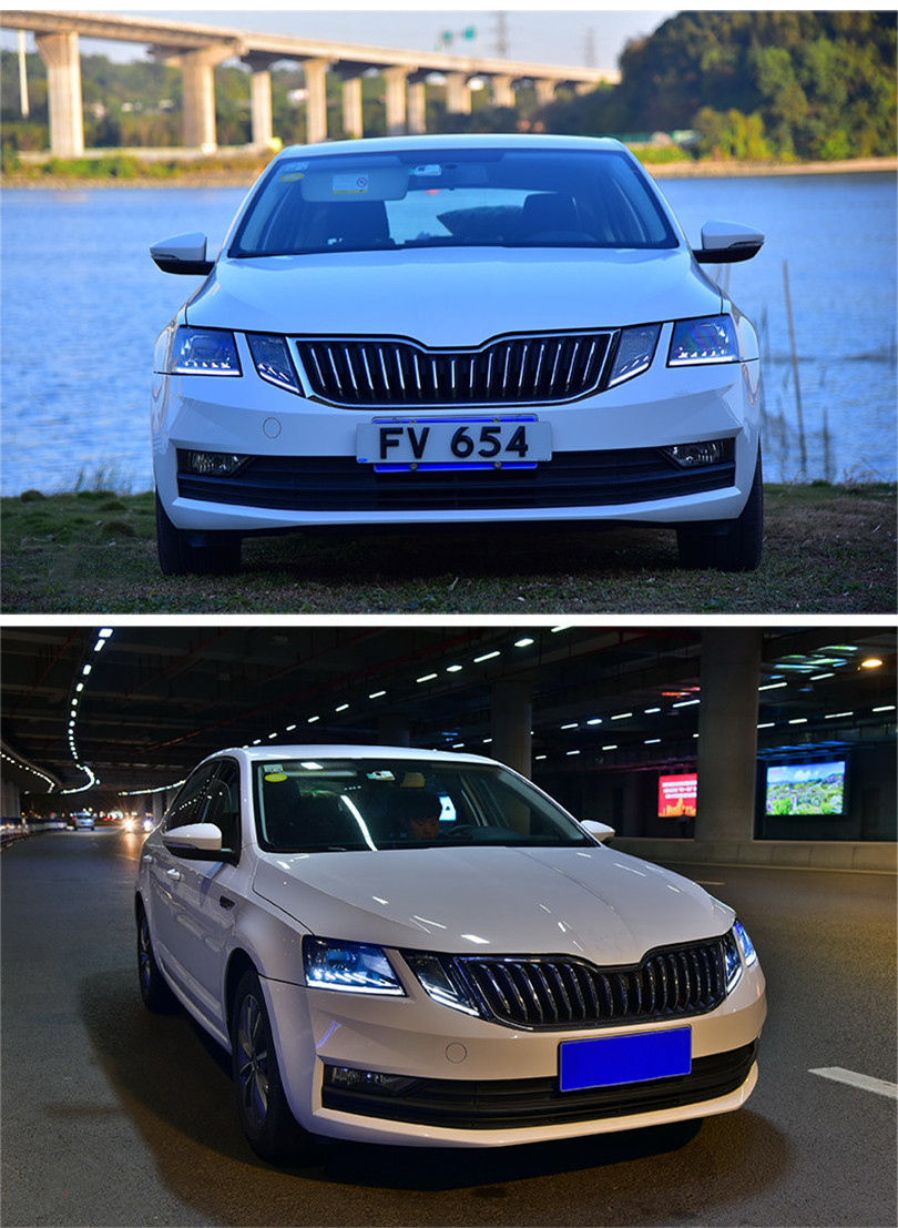 Car Styling Head Lamp for Skoda Headlight 20 18-20 20 New Octavia LED Headlights DRL LED Projector Lens Auto Accessories
