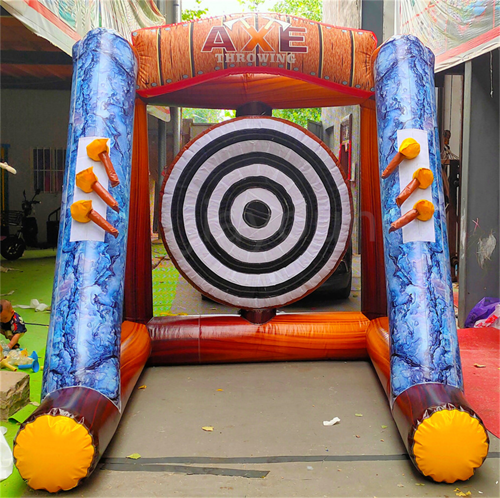 Outdoor games PVC Interactive Competition Inflatable Axe Throwing Games Carnival Sports Athletic Target Shoot Throw Toss Dart Sticky Cage
Outdoor games PVC Interactive Competition Inflatable Axe Throwing Games Carnival Sports Athletic Target Shoot Throw Toss Dart Sticky Cage