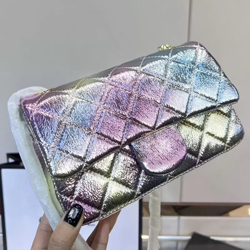 Ladies Classic Shiny Designer Bag Colorful Multicolor Genuine Leather Flap Mini Shoulder Bag Luxury Timeless Diamond Quilting Crossbody Bags Women Handbags 20CM Z, Extra freight
Ladies Classic Shiny Designer Bag Colorful Multicolor Genuine Leather Flap Mini Shoulder Bag Luxury Timeless Diamond Quilting Crossbody Bags Women Handbags 20CM Z, Extra freight