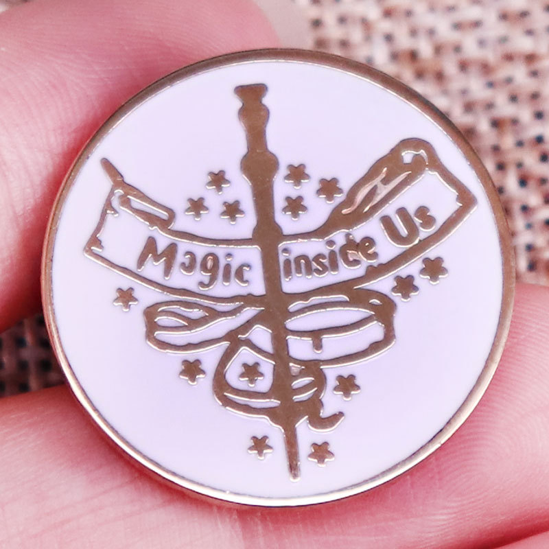 Magic inside us brooches clothes hats pins movie accessories gifts, As picture
Magic inside us brooches clothes hats pins movie accessories gifts, As picture