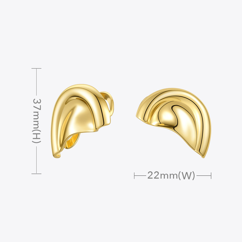ENFASHION Auricle Ear Cuff Clip On Earrings For Women Gold Color Cover Earings Without Piercing Fashion Jewelry Brincos E201200 220429