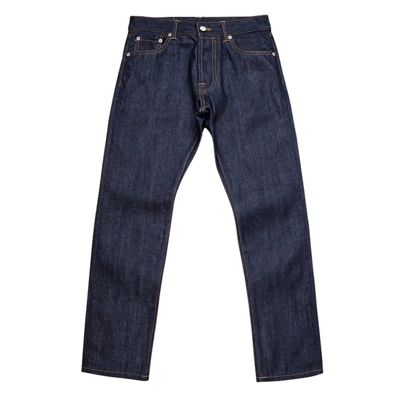 511XX-0007 Read Description top quality raw indigo selvage unwashed 13oz denim pants unsanforised natural dye raw denim jean 201128