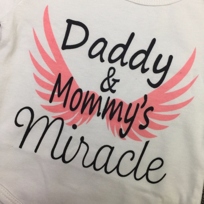 4PCS Sets born Baby girls clothes Daddy & Mommy's Miracle Bodysuit + Zebra Pants+Hat +Headband Infant Toddle Girls Outfit 220509