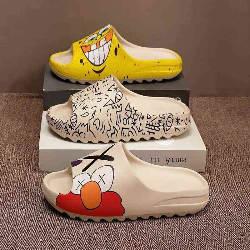 2022 New Summer House Cartoon Men Slippers Women Flip Flops Thick Slides Fashion Printed Couples Platform Shoes outdoor sandals H220409, Lightgreen original
2022 New Summer House Cartoon Men Slippers Women Flip Flops Thick Slides Fashion Printed Couples Platform Shoes outdoor sandals H220409, Lightgreen original
