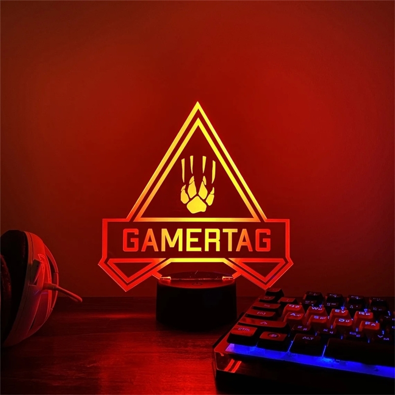 Custom Gamer Tag Username for Apex Legends Neon Sign Lamp Personalized 3D LED Night Light For Gaming Room Decoration LT102 220623
Custom Gamer Tag Username for Apex Legends Neon Sign Lamp Personalized 3D LED Night Light For Gaming Room Decoration LT102 220623