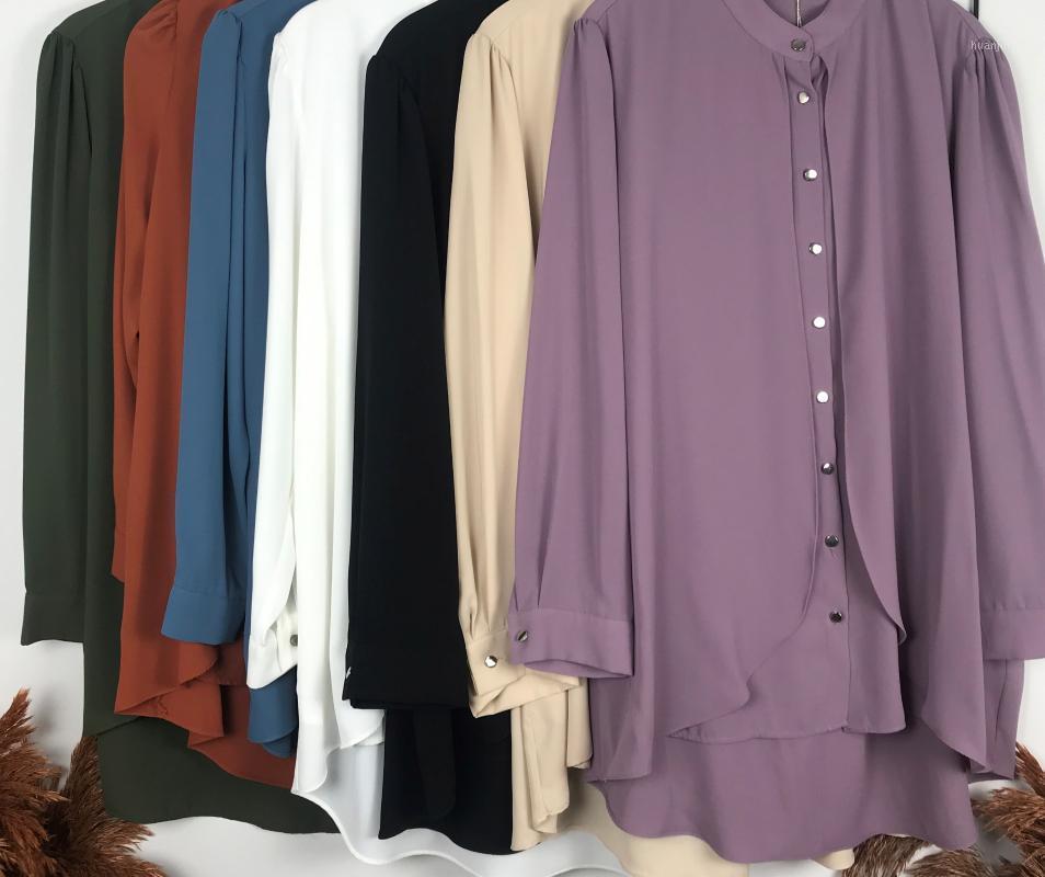 Shemsstore Women Blouses 2022 Autumn Shirts Fashion Lapel Casual Solid Long Sleeve Buttons Asymmetrical Tops Oversized Blusas Women's &, Beige
Shemsstore Women Blouses 2022 Autumn Shirts Fashion Lapel Casual Solid Long Sleeve Buttons Asymmetrical Tops Oversized Blusas Women's &, Beige