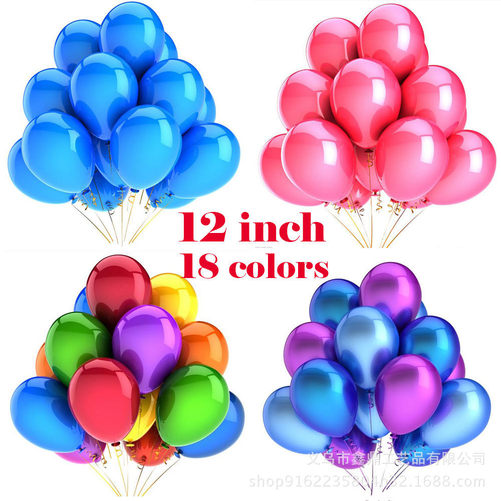 Elegant 12-Inch Multi-Color Pearl Balloon Set for Celebratory Wedding Events - Durable Latex Material