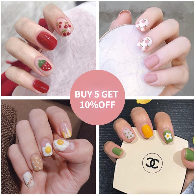 False Nails 24pcs/set Fake Press On Short With Designs Pink Tips Wearable Artificial Nail Full Cover Round Manicure ArtFalseFalse, R179
False Nails 24pcs/set Fake Press On Short With Designs Pink Tips Wearable Artificial Nail Full Cover Round Manicure ArtFalseFalse, R179