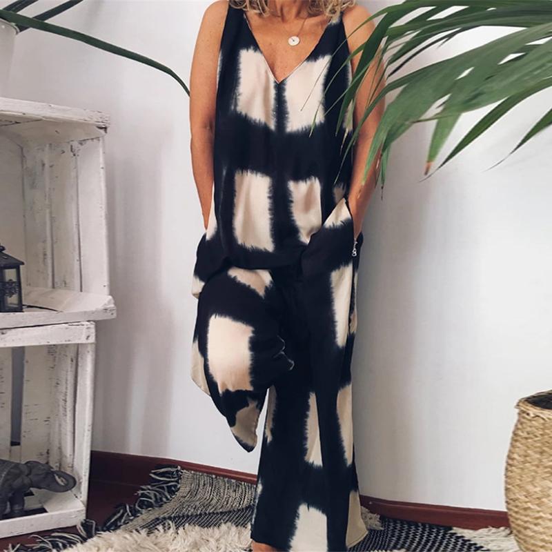 Women' Jumpsuits & Rompers Women Summer Casual Sleeveless Fashion Ladies Boho Printed Bodysuit Loose Long Pant Trousers OverallsWomen, Black
Women' Jumpsuits & Rompers Women Summer Casual Sleeveless Fashion Ladies Boho Printed Bodysuit Loose Long Pant Trousers OverallsWomen, Black