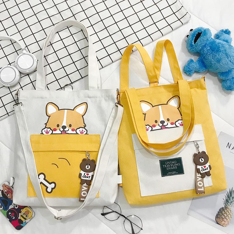 Backpack Cute Dog Canvas Bag Shopping Handbag Tote Multi-Purpose School Simple Large-Capacity Portable Travel Mochila, White
Backpack Cute Dog Canvas Bag Shopping Handbag Tote Multi-Purpose School Simple Large-Capacity Portable Travel Mochila, White