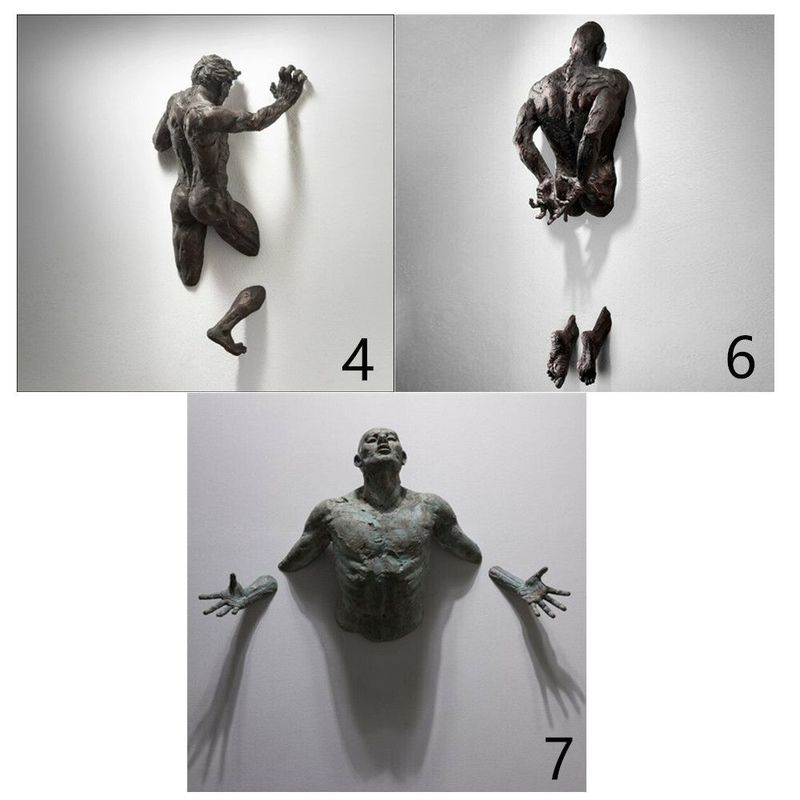 3D Through Wall Figure Sculpture Resin Electroplating Imitation Copper Abstract Character Ornament Statue Living Room Home Decor 220523
3D Through Wall Figure Sculpture Resin Electroplating Imitation Copper Abstract Character Ornament Statue Living Room Home Decor 220523