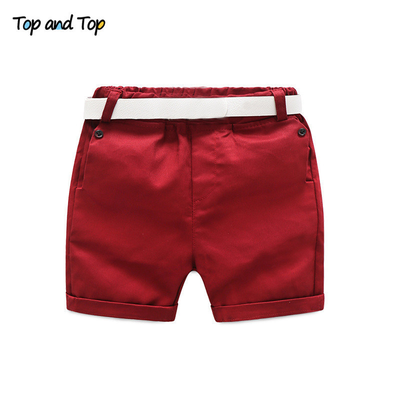Top and boys clothing sets summer gentleman suits short sleeve shirt + shorts 2pcs kids clothes children set 220326
