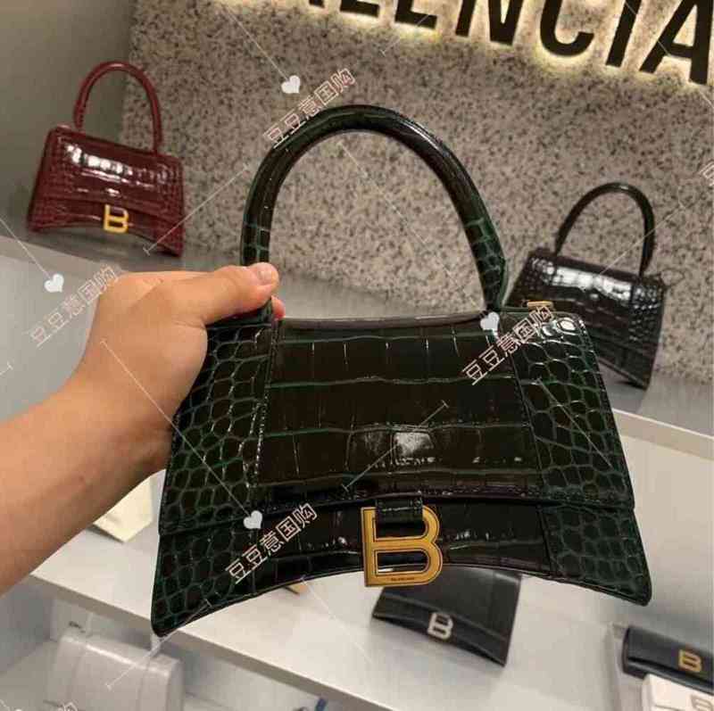 Handbag Balencaigs Hourglass Bag Women Designer Italy Women's Crocodile Embossed Xs Portable
Handbag Balencaigs Hourglass Bag Women Designer Italy Women's Crocodile Embossed Xs Portable