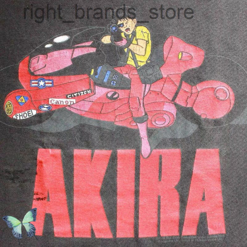 Vintage Moto Washed Distressed Do Old Damage Akira TShirt W220811