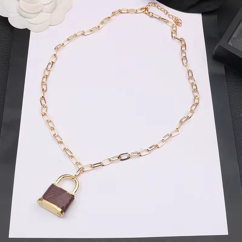 Fashion Man Woman Necklaces With Flowers Agate Pendant Necklace Gold Link Chain Adjust Unisex Party Fit 4 Colors