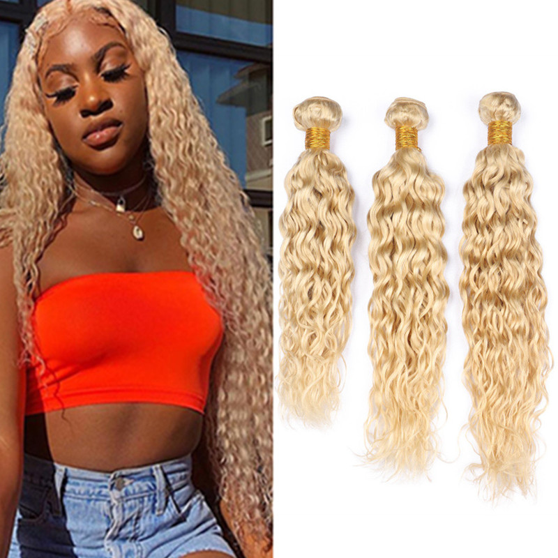 Blonde Bundles Brazilian Wet and Wavy Human Hair Extensions #613 Bundle Deals Water Wave Virgin Hair Weaves 3Pcs Lot, #613 blonde
Blonde Bundles Brazilian Wet and Wavy Human Hair Extensions #613 Bundle Deals Water Wave Virgin Hair Weaves 3Pcs Lot, #613 blonde