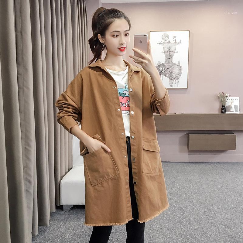 Women' Trench Coats Office Lady Full Sleeve Denim For Women Turn-down Collar Solid European Long Designer Wind Breaker, Beige
Women' Trench Coats Office Lady Full Sleeve Denim For Women Turn-down Collar Solid European Long Designer Wind Breaker, Beige