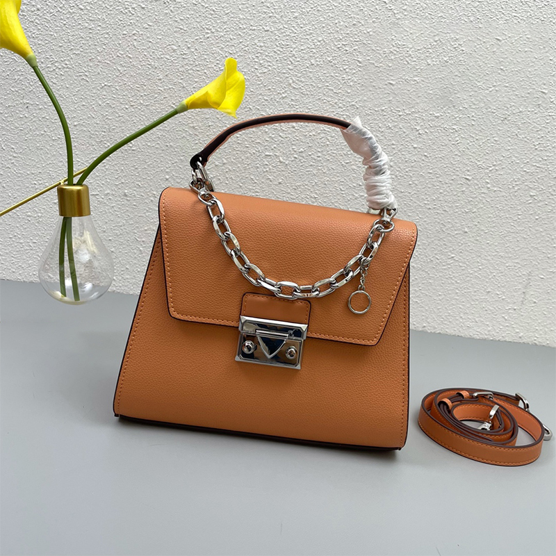 High Quality Handmade Leather Shoulder Bags Fashion Versatile Chain Messenger Bag 2022 Ladies Designer Bag Shape Stereo Soft Touch With Metal Lock handbag, Orange
High Quality Handmade Leather Shoulder Bags Fashion Versatile Chain Messenger Bag 2022 Ladies Designer Bag Shape Stereo Soft Touch With Metal Lock handbag, Orange
