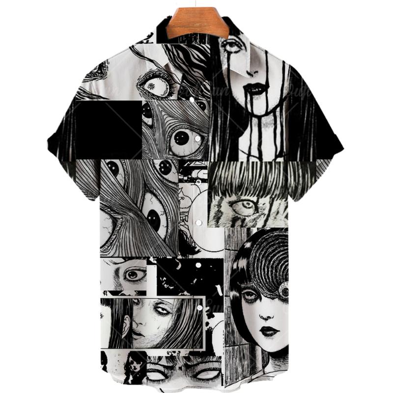 Men's Casual Shirts Horror Manga Anime Vintage Hawaiian MAN Shirt Summer Personality Murder Single Breasted Lapel Top Street Large Size Clot, Zl-3146
Men's Casual Shirts Horror Manga Anime Vintage Hawaiian MAN Shirt Summer Personality Murder Single Breasted Lapel Top Street Large Size Clot, Zl-3146