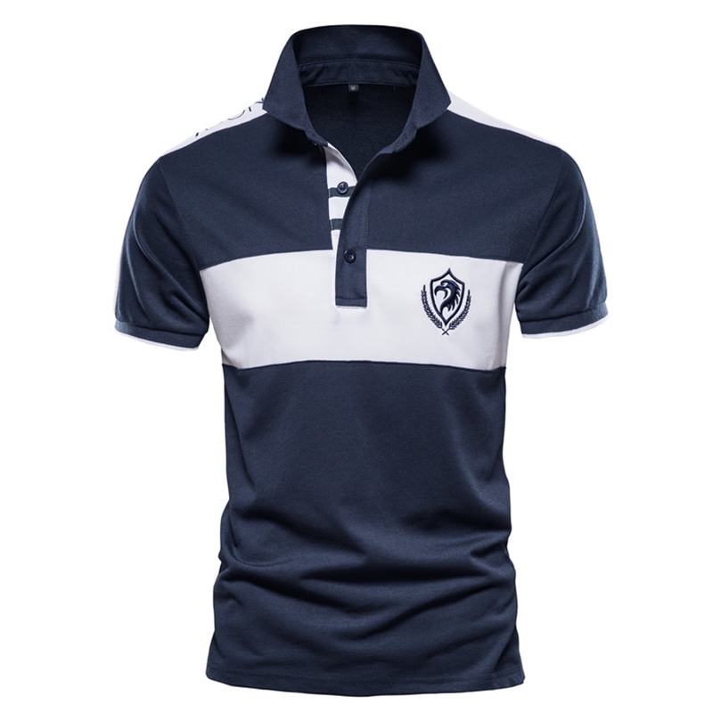 AIOPESON Brand Cotton Polo Shirt Men Summer Patchwork Casual Business Short Sleeve Social Mens Polos Mens Clothing 220704, Navy
AIOPESON Brand Cotton Polo Shirt Men Summer Patchwork Casual Business Short Sleeve Social Mens Polos Mens Clothing 220704, Navy