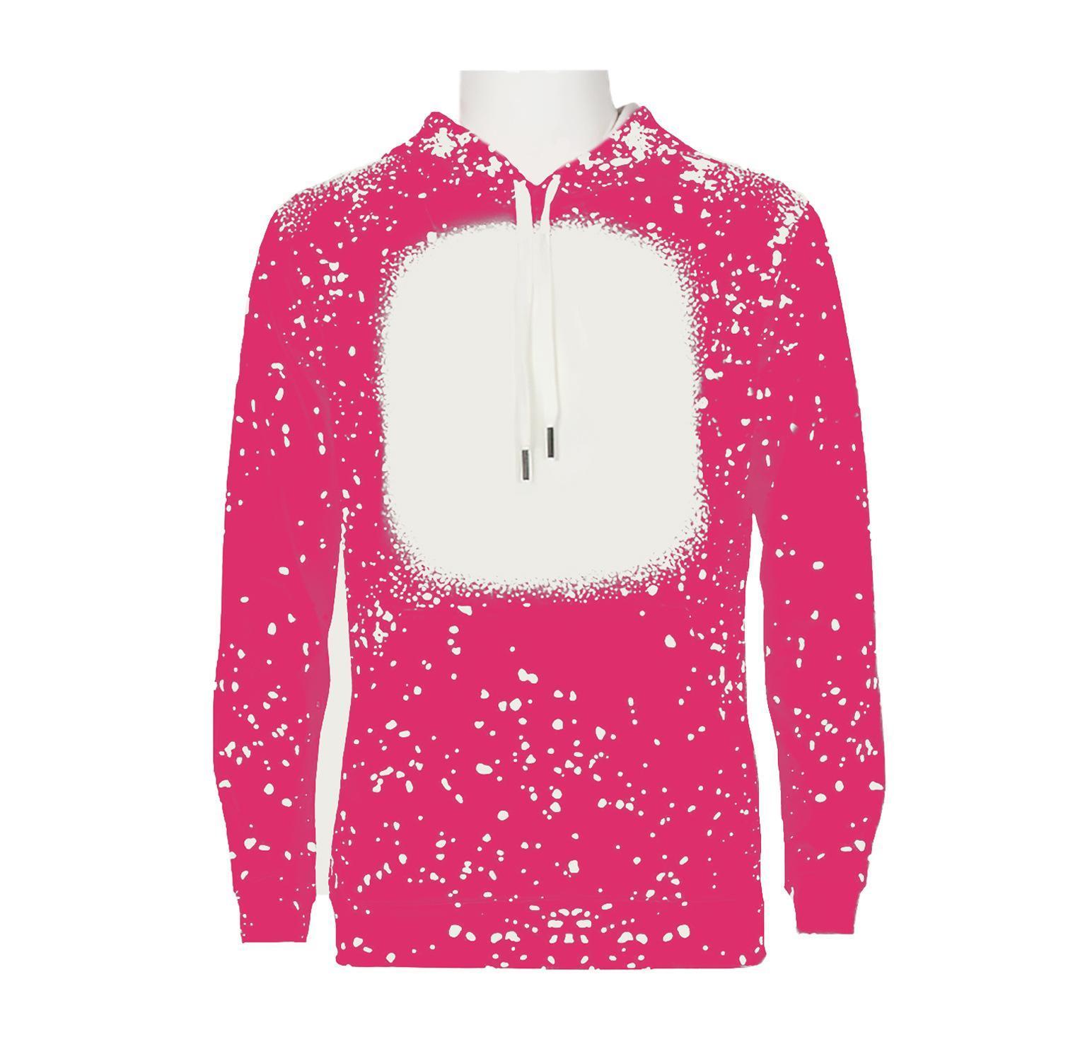 New Sublimation Bleached Shirts Sweater Heat Transfer party favor Bleach Shirt Bleached Polyester T-Shirts US Men Women Supplies Christmas Gifts