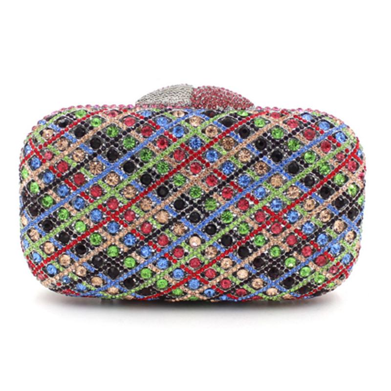 Evening Bags Luxury Clutch Crystal Women Party Bag Prom Fashion Diamond Striped Rhinestone Purse Ladies Handbags, Colorful 2
Evening Bags Luxury Clutch Crystal Women Party Bag Prom Fashion Diamond Striped Rhinestone Purse Ladies Handbags, Colorful 2