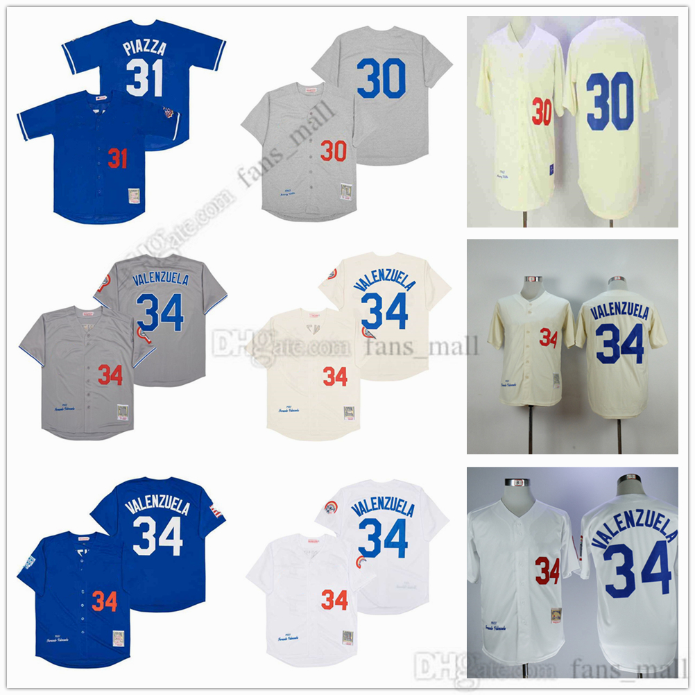 Movie Mitchell and Ness Baseball Jersey Vintage 34 Fernando Valenzuela Jersey 30 Maury Wills 31 Mike Piazza Stitched Breathable Sport Sale High Quality Man, As picture (with team name)
Movie Mitchell and Ness Baseball Jersey Vintage 34 Fernando Valenzuela Jersey 30 Maury Wills 31 Mike Piazza Stitched Breathable Sport Sale High Quality Man, As picture (with team name)