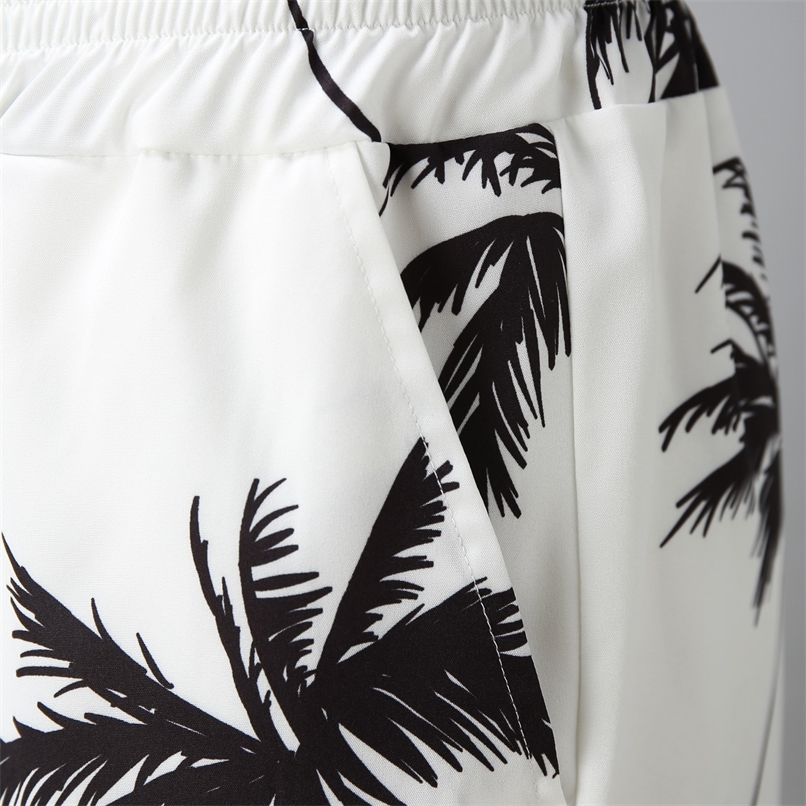 Summer Hawaii Trend Print Sets Men Shorts Shirt Clothing Set Casual Palm Tree Floral Beach Short Sleeve Suit 220705