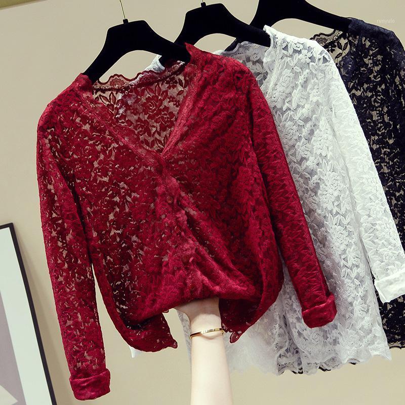 Long Sleeve V-Neck Hollow White Lace Blouse Shirt Tops Women Blusas Mujer De Moda 2022 Blusa Clothing D964 Women' Blouses & Shirts, Black
Long Sleeve V-Neck Hollow White Lace Blouse Shirt Tops Women Blusas Mujer De Moda 2022 Blusa Clothing D964 Women' Blouses & Shirts, Black