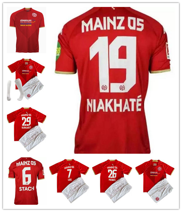 22 23 BURKARDT NIAKHATE FSV Mainz 05 Mens Soccer Jerseys LEE NEBEL STACH Home Football Shirt Short Sleeve Adult Uniforms
22 23 BURKARDT NIAKHATE FSV Mainz 05 Mens Soccer Jerseys LEE NEBEL STACH Home Football Shirt Short Sleeve Adult Uniforms