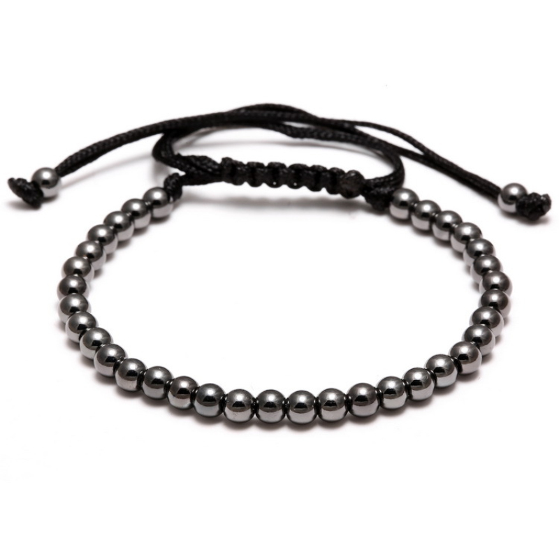 Beautiful Design Handmade 4MM Copper Beads Strands Bracelet Men Women Lovers Gift