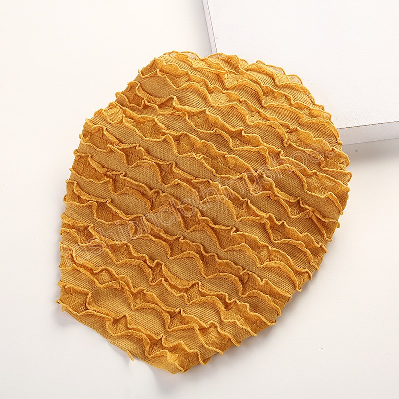 Sweet Baby Girl Fold Hat Newborn Bow Headwrap Solid Color Nylon Kids Toddler Cap Bowknot Baby Beanie