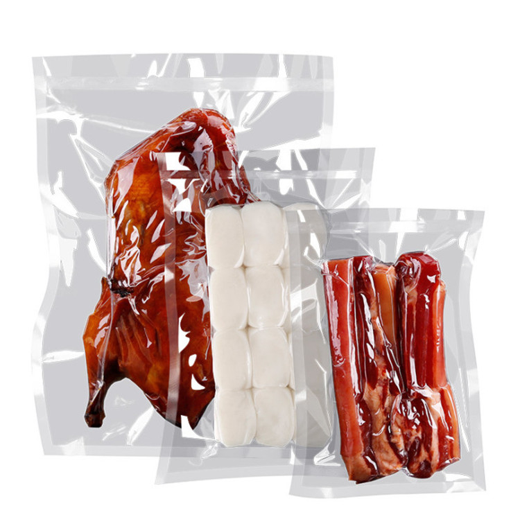 100pcs High Clear Open Top Vacuum Packaging Bag Thick Barrier Candy Snack Salt Ground Coffee Powder Meat Tea Heat Sealing Gift Storage Pouches