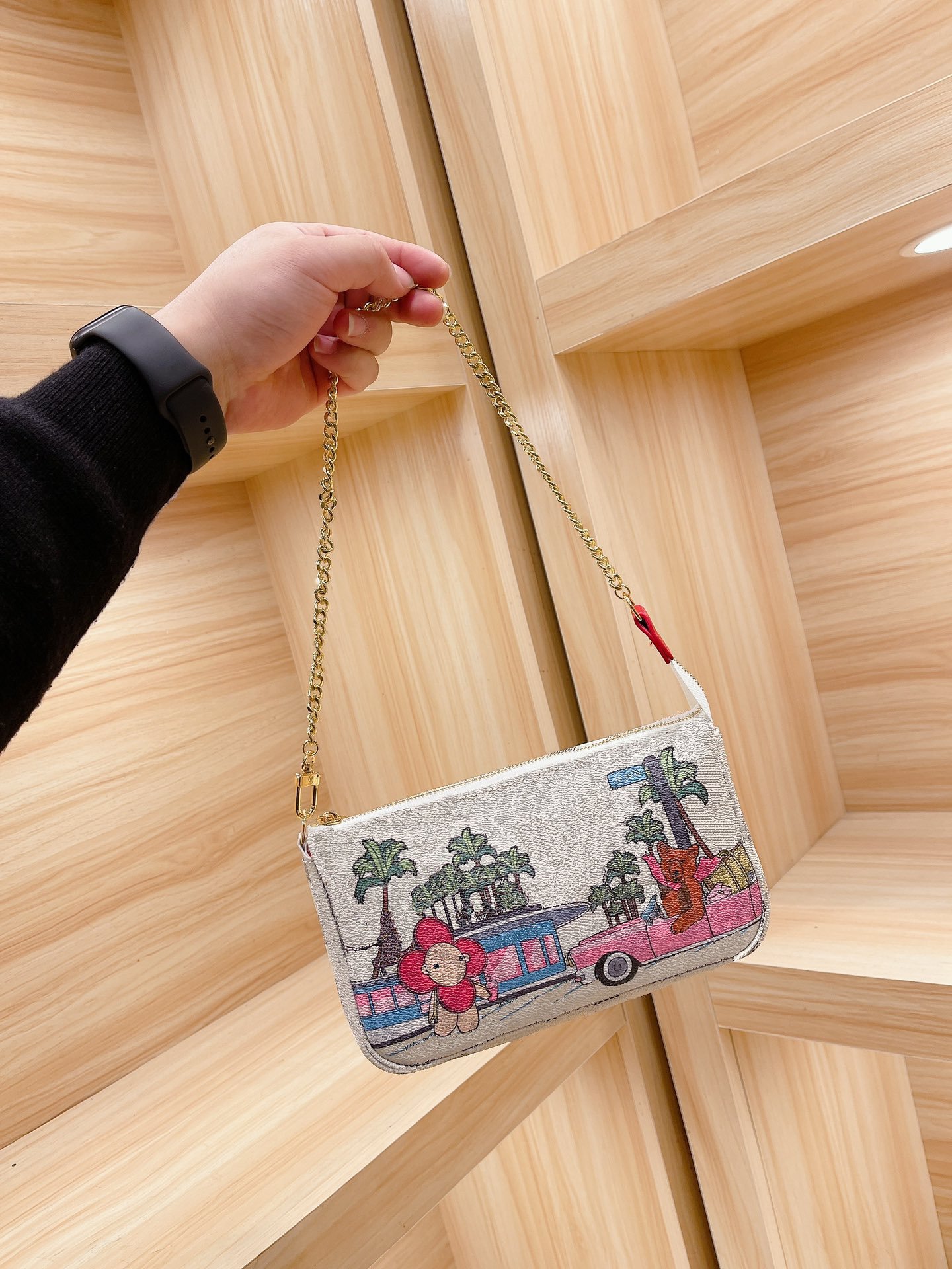 Vivian Christmas Print Underarm Bag ILLUSTRE HOLLYWOOD DRIVE Damier Azur Checkbord Canvas Zip Pochette Landscape Designer Luxurys Chain Bag
Vivian Christmas Print Underarm Bag ILLUSTRE HOLLYWOOD DRIVE Damier Azur Checkbord Canvas Zip Pochette Landscape Designer Luxurys Chain Bag