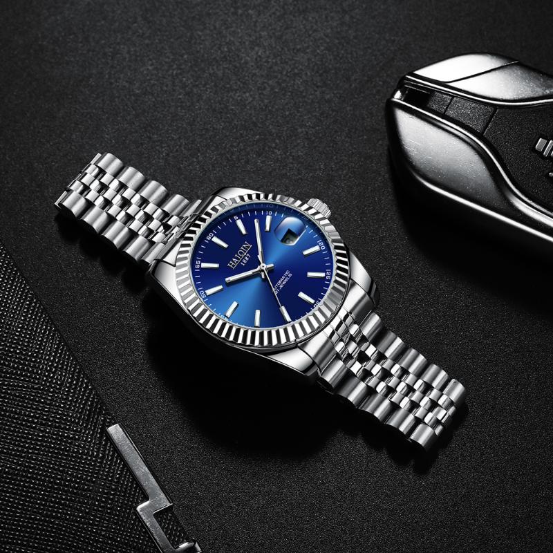 Wristwatches Men's Watches Top Automatic Watch Men Mechanical For Adjustment Date Clock Reloj HombreWristwatches WristwatchesWristwatche, Blue
Wristwatches Men's Watches Top Automatic Watch Men Mechanical For Adjustment Date Clock Reloj HombreWristwatches WristwatchesWristwatche, Blue