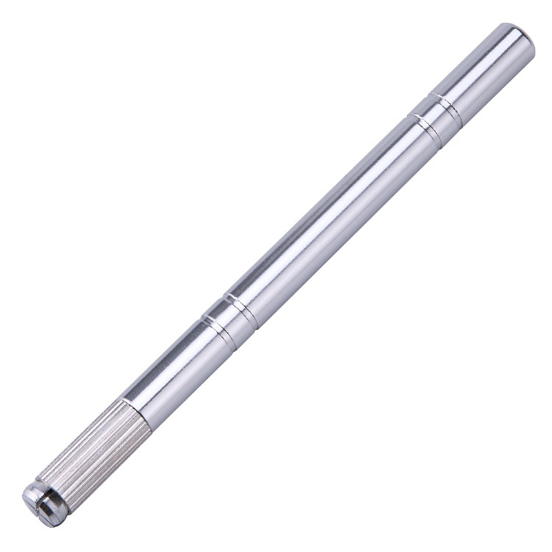 Round Needle Lock-Pin Device Manual Permanent Makeup Embroidered Eyebrow Tattoo Pen Tebori Microblading Pen